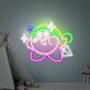 Brighten Your Space: Kirby Decor Gaming Room Decor Japanese Led Neon Sign - Perfect for Home, Office, Store, Bar, and Anniversary Gifts