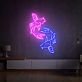 Koi Fische LED-Neonschild Wohnzimmer Büro