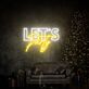 Bring Life to Your Celebrations: Let S Party Led Neon Sign - Perfect for Home Entertaining, Bars, Weddings, and Office Parties