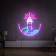 Brighten Up Your Space: Perfect for Home, Office, or Bar - Lighthouse Led Neon Sign Wall Decor Sign Narrow Entryway Decor