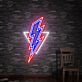 Blitzsymbol LED-Neonschild Wohnzimmer Bar