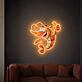 Cartoon Garnele LED-Neonschild mit UV-Druck für Restaurant Bar
