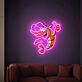 Cartoon Garnele LED-Neonschild mit UV-Druck für Restaurant Bar