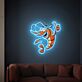 Enhance Your Seafood Restaurant, Bar, or Kitchen with the Captivating Glow of Lobster UV LED Neon Sign Printing Wall Decor.