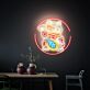 Glückskatze LED-Neonschild für Wohnzimmer Restaurant