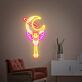 Brighten Your Space: From Home to Gaming Den with Magic Stick Led Neon Sign: Perfect for Dorm, Bar, and Kawaii Anime Enthusiasts