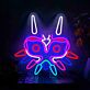 buntes Fantasy-Maskenmotiv LED-Neonschild für Wohnzimmer und Gamingzimmer