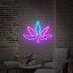 Cannabisblatt LED-Neonschild Wohnzimmer Bar