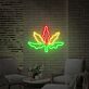 Cannabisblatt LED-Neonschild Wohnzimmer Bar