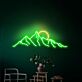 Berglandschaft mit Sonne LED-Neonschild Wohnzimmer Büro