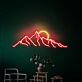 Berglandschaft mit Sonne LED-Neonschild Wohnzimmer Büro