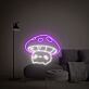 niedlicher Pilz LED-Neonschild Wohnzimmer Kinderzimmer