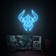 Paladinhelm aus Diablo als LED-Neonschild