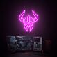 Paladinhelm aus Diablo als LED-Neonschild