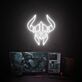 Paladinhelm aus Diablo als LED-Neonschild