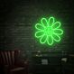 Friedenszeichen Blume LED-Neonschild Wohnzimmer Cafe
