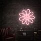 Friedenszeichen Blume LED-Neonschild Wohnzimmer Cafe