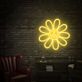 Friedenszeichen Blume LED-Neonschild Wohnzimmer Cafe