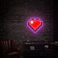 Pixel Herz LED-Neonschild Wohnzimmer Gamingzimmer