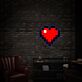 Pixel Herz LED-Neonschild Wohnzimmer Gamingzimmer