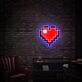 Pixel Herz LED-Neonschild Wohnzimmer Gamingzimmer