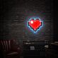 Pixel Herz LED-Neonschild Wohnzimmer Gamingzimmer