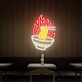 Schüssel mit heißen Nudeln LED-Neonschild für Restaurant