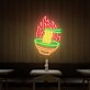 Schüssel mit heißen Nudeln LED-Neonschild für Restaurant