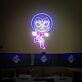 Comicfigur mit Umhang LED-Neonschild Gamingzimmer