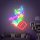 Brighten Your Reading Nook and Celebrate in Style with Reading Book LED Neon Sign - Perfect for Home Decor, Office Ambiance, and Unique Birthday Gifts