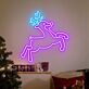 Weihnachtsrentier LED-Neonschild Wohnzimmer Weihnachtsdeko