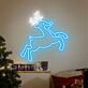 Weihnachtsrentier LED-Neonschild Wohnzimmer Weihnachtsdeko