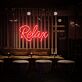 Relax LED-Neonschild für Bar Lounge