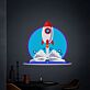 Brighten Your Child's Space and Celebrations: Rocket Wall Art Decor Rocket Launching LED Neon Sign for Kids' Room, Parties, and Playrooms.