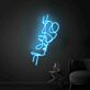 Abstraktes Gesichtspaar LED-Neonschild Wohnzimmer Schlafzimmer