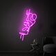 Abstraktes Gesichtspaar LED-Neonschild Wohnzimmer Schlafzimmer