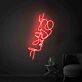 Abstraktes Gesichtspaar LED-Neonschild Wohnzimmer Schlafzimmer