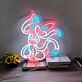 fantasiehaftes Tier mit Schleifen LED-Neonschild für Kinderzimmer Gamingraum