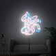 fantasiehaftes Tier mit Schleifen LED-Neonschild für Kinderzimmer Gamingraum