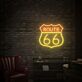 ROUTE 66 LED-Neonschild für Bar und Wohnzimmer