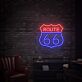 ROUTE 66 LED-Neonschild für Bar und Wohnzimmer