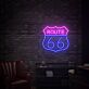 ROUTE 66 LED-Neonschild für Bar und Wohnzimmer