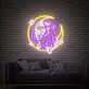 Katze mit Mond und Sternen LED-Neonschild Wohnzimmer Schlafzimmer