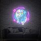 Katze mit Mond und Sternen LED-Neonschild Wohnzimmer Schlafzimmer
