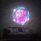 Katze mit Mond und Sternen LED-Neonschild Wohnzimmer Schlafzimmer