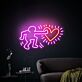 Figur mit Herzsymbol LED-Neonschild Wohnzimmer Lounge