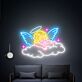 Brighten Up Your Space: Ideal for Home, Weddings, and Parties with the Sleeping Angel Neon Light Art Party Decor Gifts.
