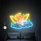 Brighten Up Your Space: Ideal for Home, Weddings, and Parties with the Sleeping Angel Neon Light Art Party Decor Gifts.