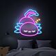Schlafender Axolotl LED-Neonschild für Schlafzimmer und Kinderzimmer