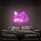 schlafendes Schwein LED-Neonschild für Schlafzimmer oder Kinderzimmer